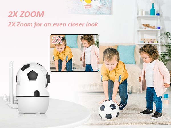 VT202 Baby Monitor with Camera, 2.4" Screen, No WiFi, Night Vision, VOX, 1000ft Range