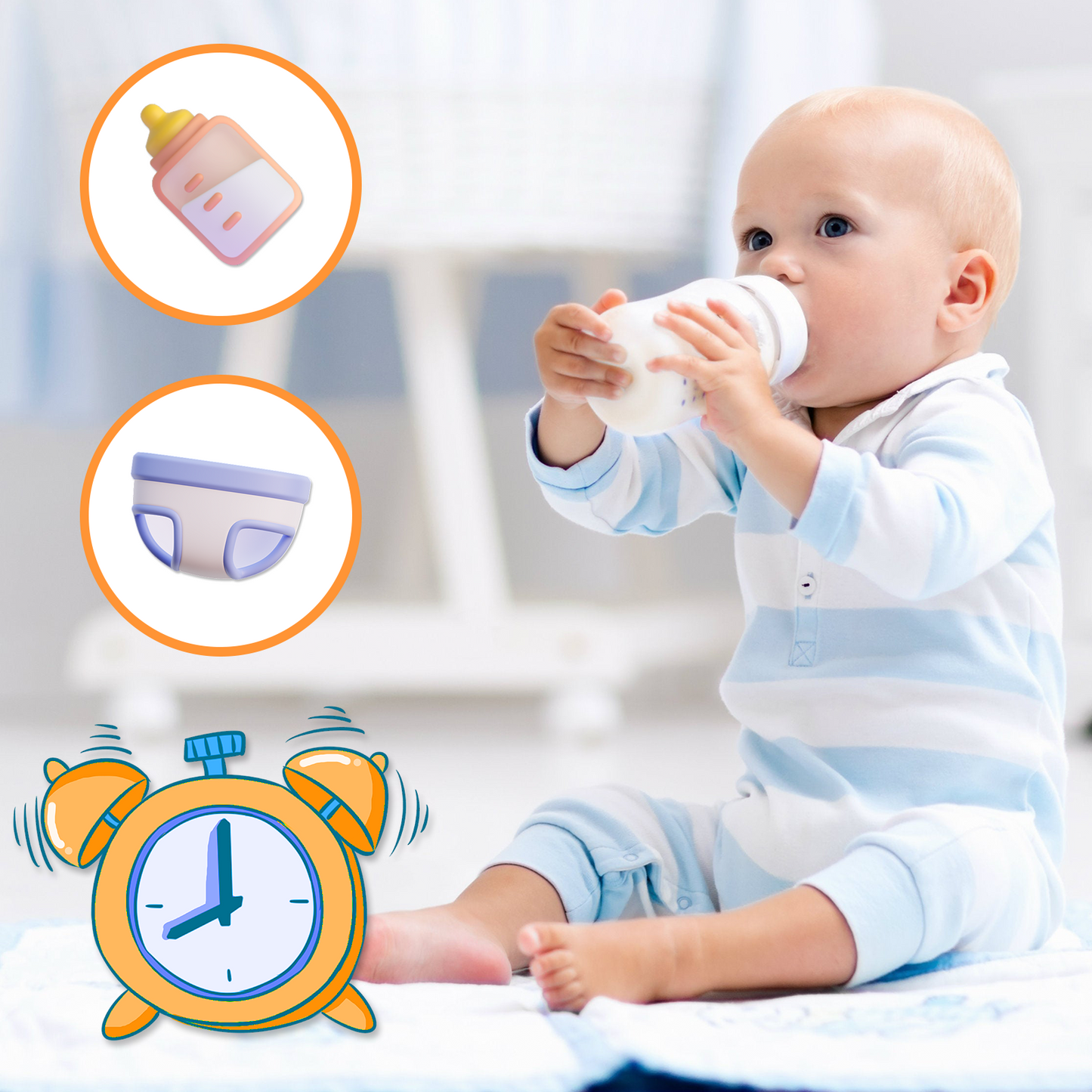 VT507 Video Baby Monitor, 5.5" 720P, No WiFi, Pan-Tilt-Zoom, VOX, Night Light