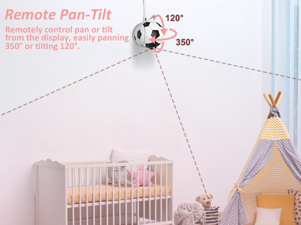 VT202 Baby Monitor with Camera, 2.4" Screen, No WiFi, Night Vision, VOX, 1000ft Range