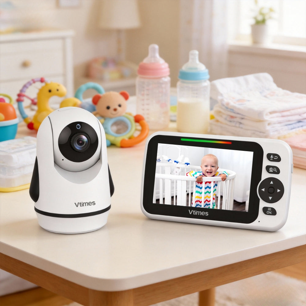 VT502 Baby Monitor, 5" Screen, No WiFi,VOX, Night Vision, 2-Way Talk