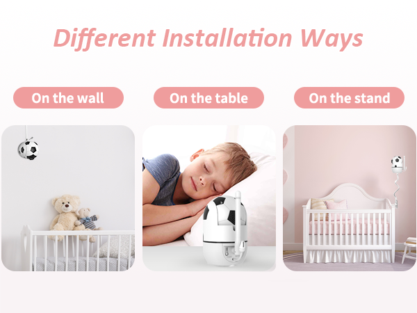 VT202 Baby Monitor with Camera, 2.4" Screen, No WiFi, Night Vision, VOX, 1000ft Range