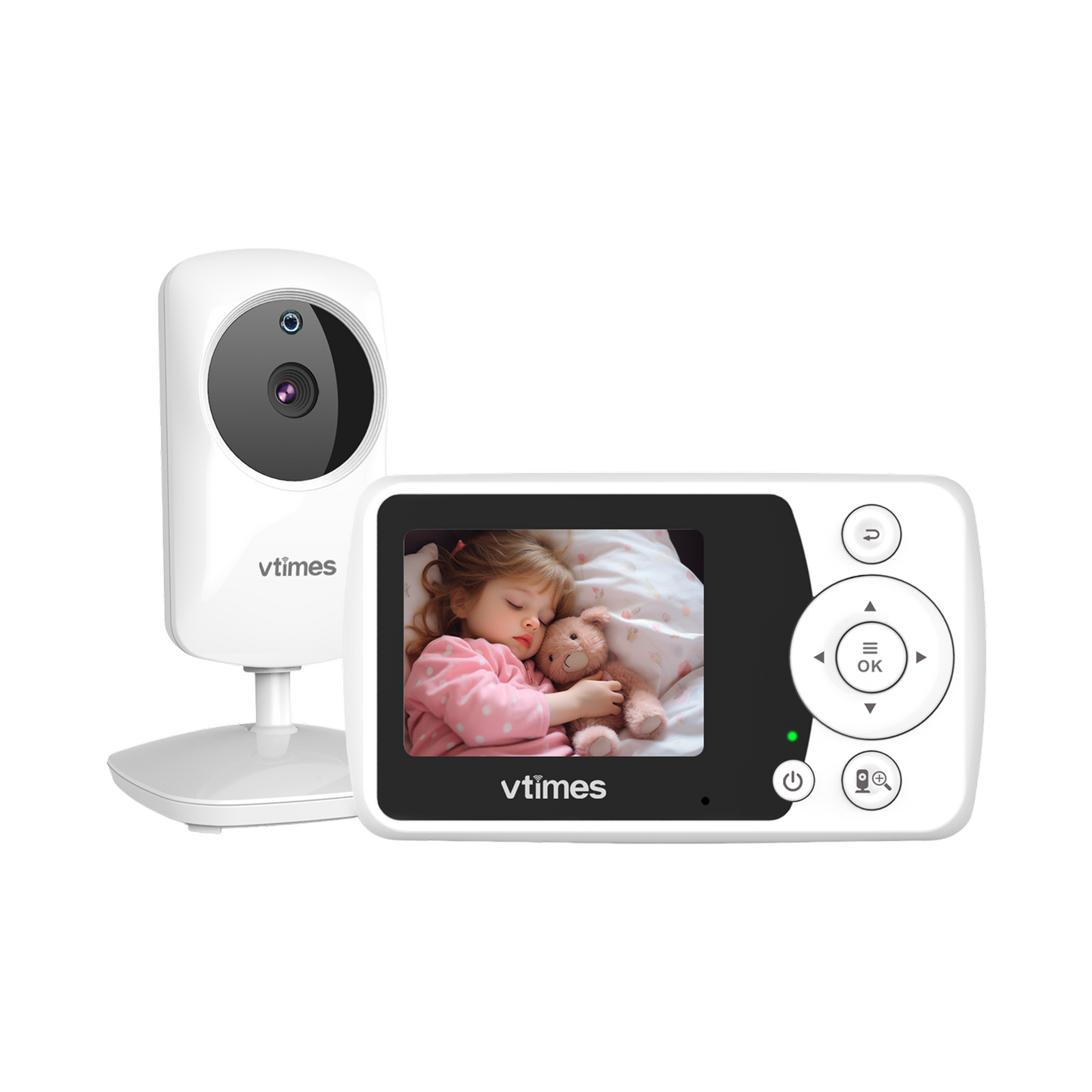 VT31 Baby Monitor for Baby/Elderly/Pet, 2.4" Screen, No WiFi, VOX, 1000ft