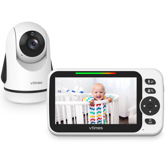 VT502 Baby Monitor, 5" Screen, No WiFi,VOX, Night Vision, 2-Way Talk